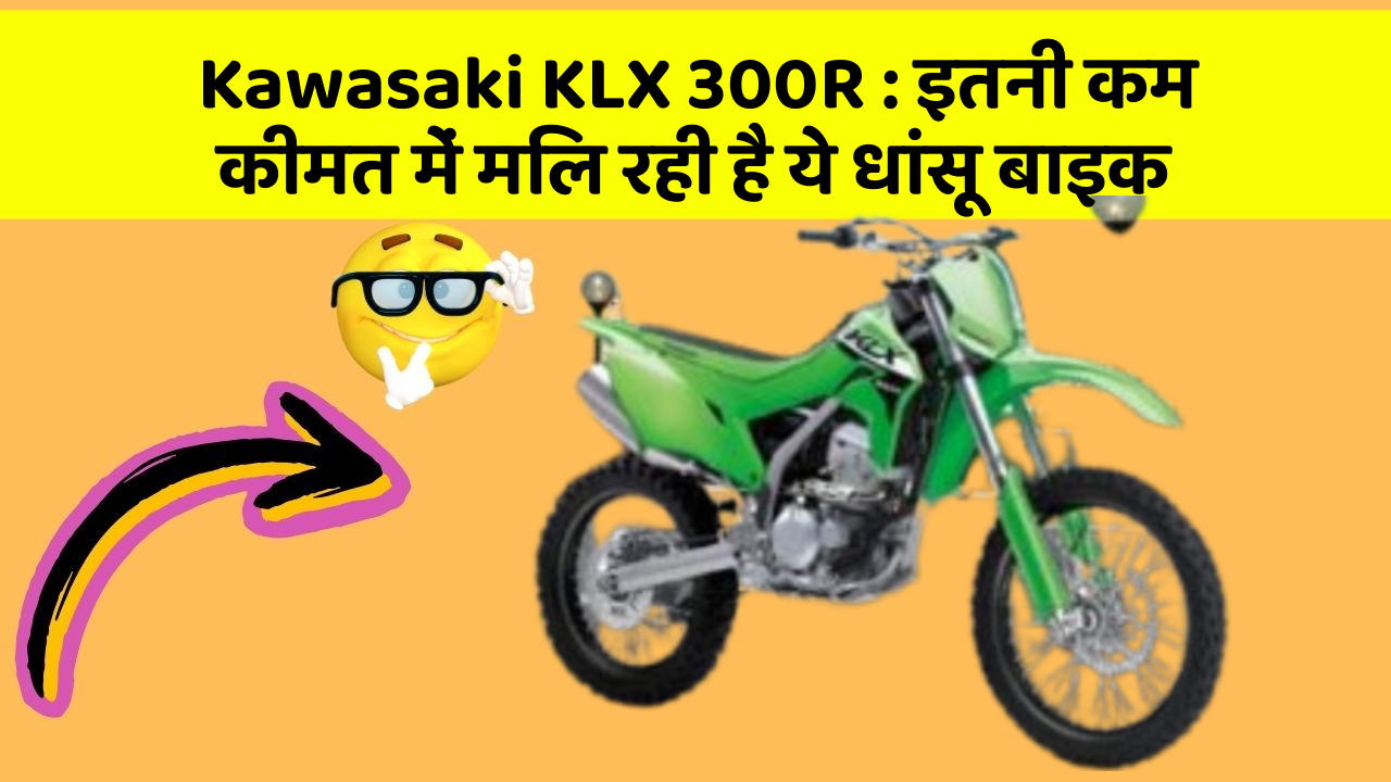 Kawasaki KLX 300R: इतनी कम कीमत में मिल रही है ये धांसू बाइक